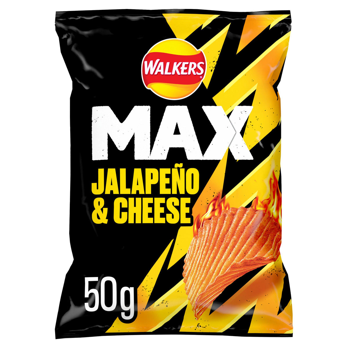 Walkers Max jalapeno cheese crisps 50g (British brand)