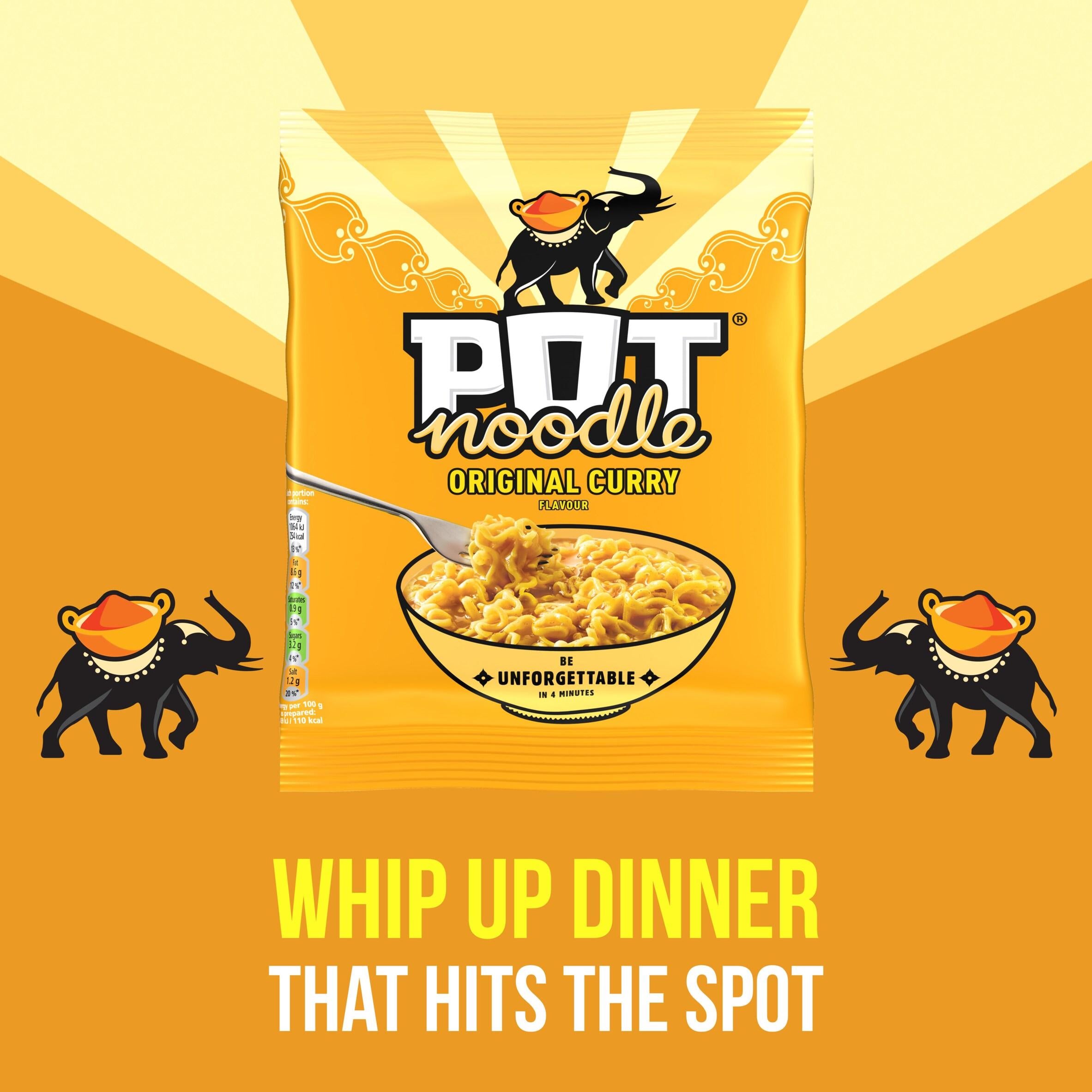 Pot Noodle curry instant noodles 114g, imported from the UK