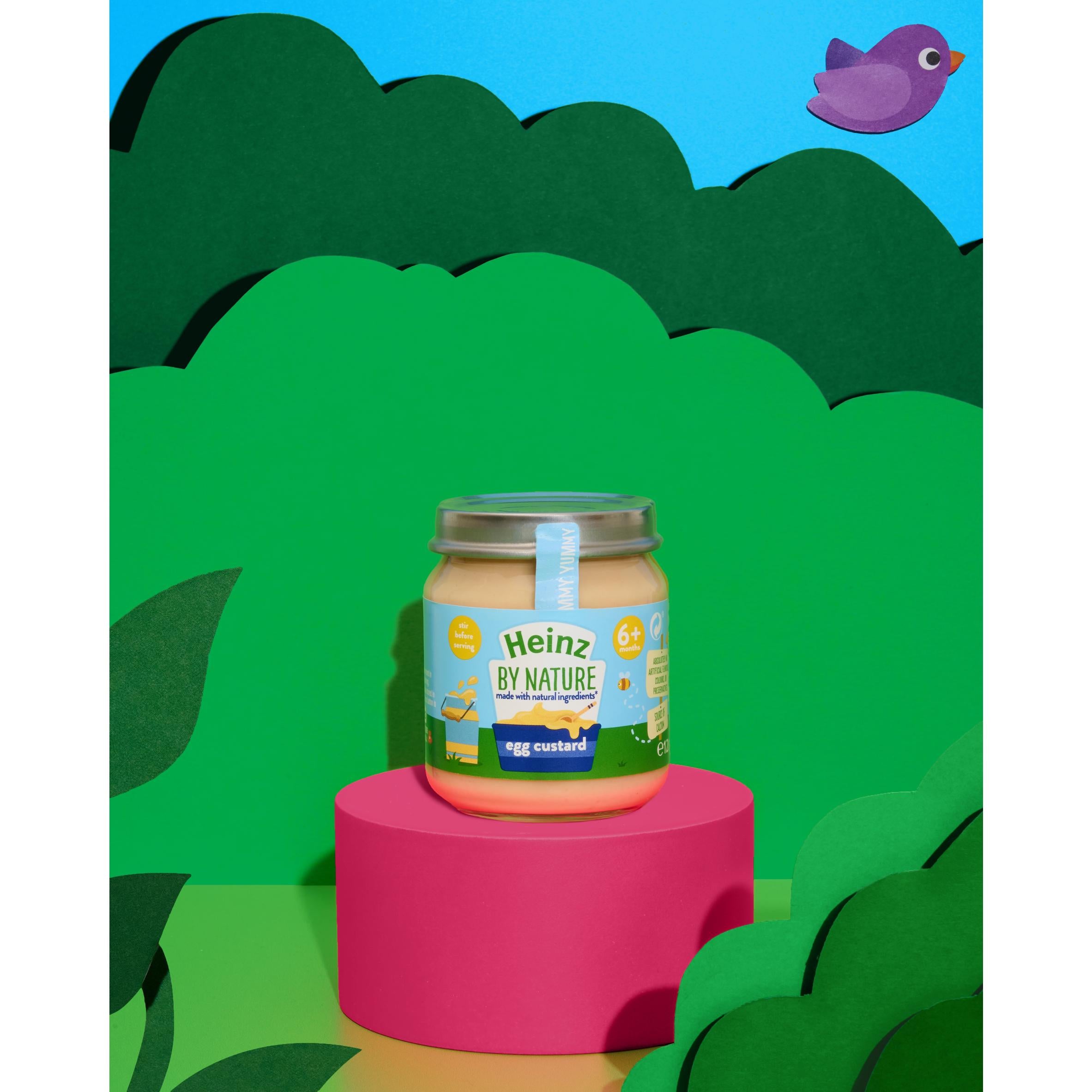 Heinz egg custard baby food 120g, UK version