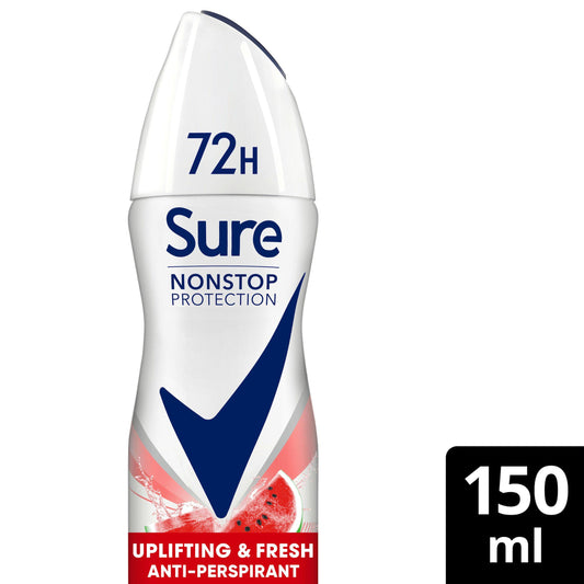 Sure 72hr Uplift & Fresh Nonstop Protection Anti-Perspiratnt Deodorant Aerosol 150ml GOODS Sainsburys   