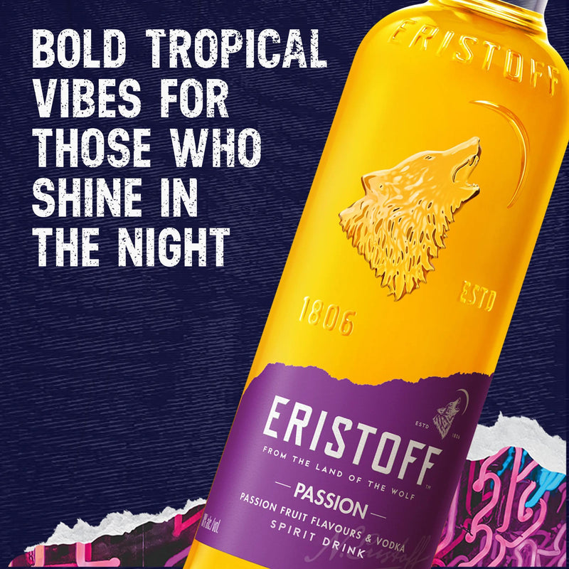 Eristoff passion fruit vodka 70cl - British product