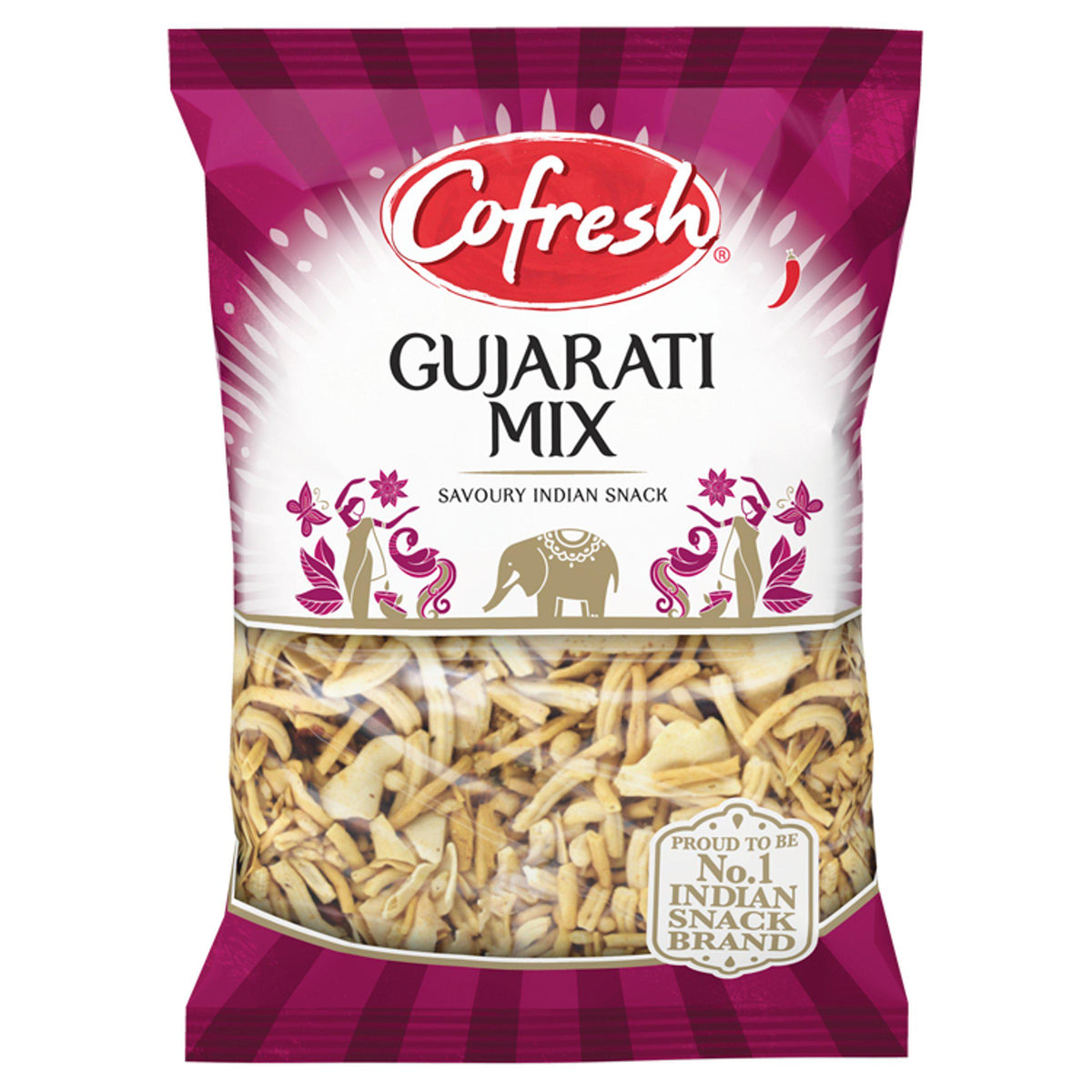Cofresh Gujarati Mix savoury snack 325g, imported from the UK
