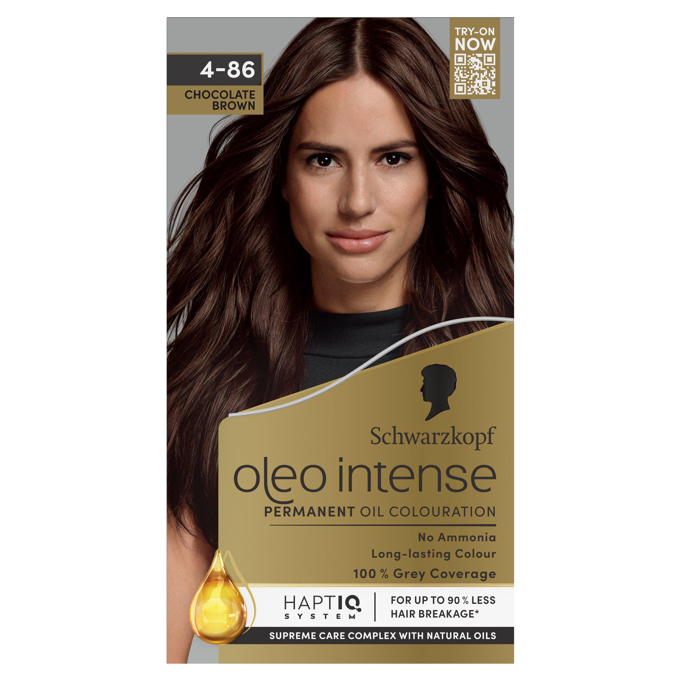Schwarzkopf Oleo Intense chocolate brown permanent hair dye - British product