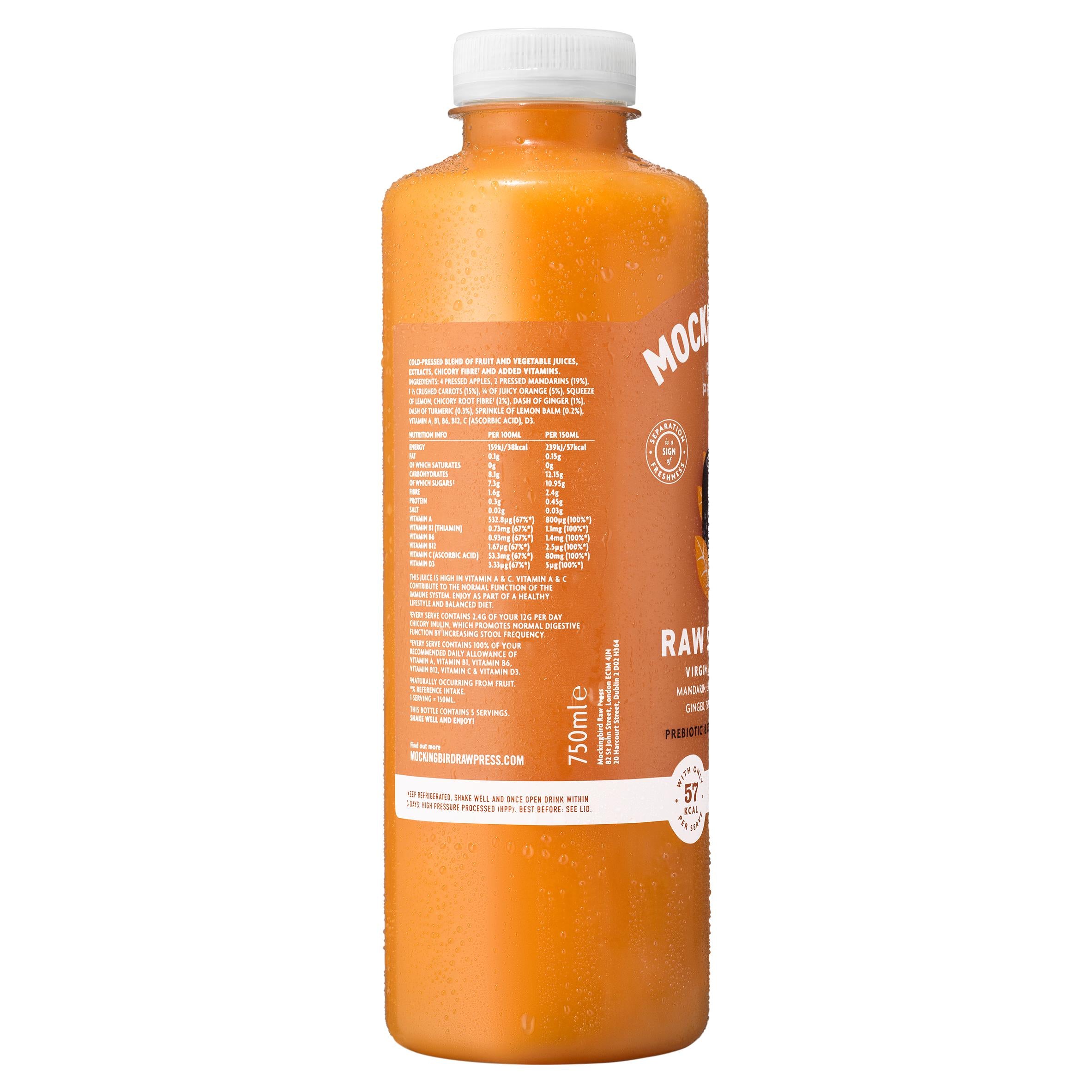 Mockingbird Raw Shield juice 750ml, imported from the UK