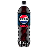 Pepsi Max no sugar cola 1.25L bottle (British brand)