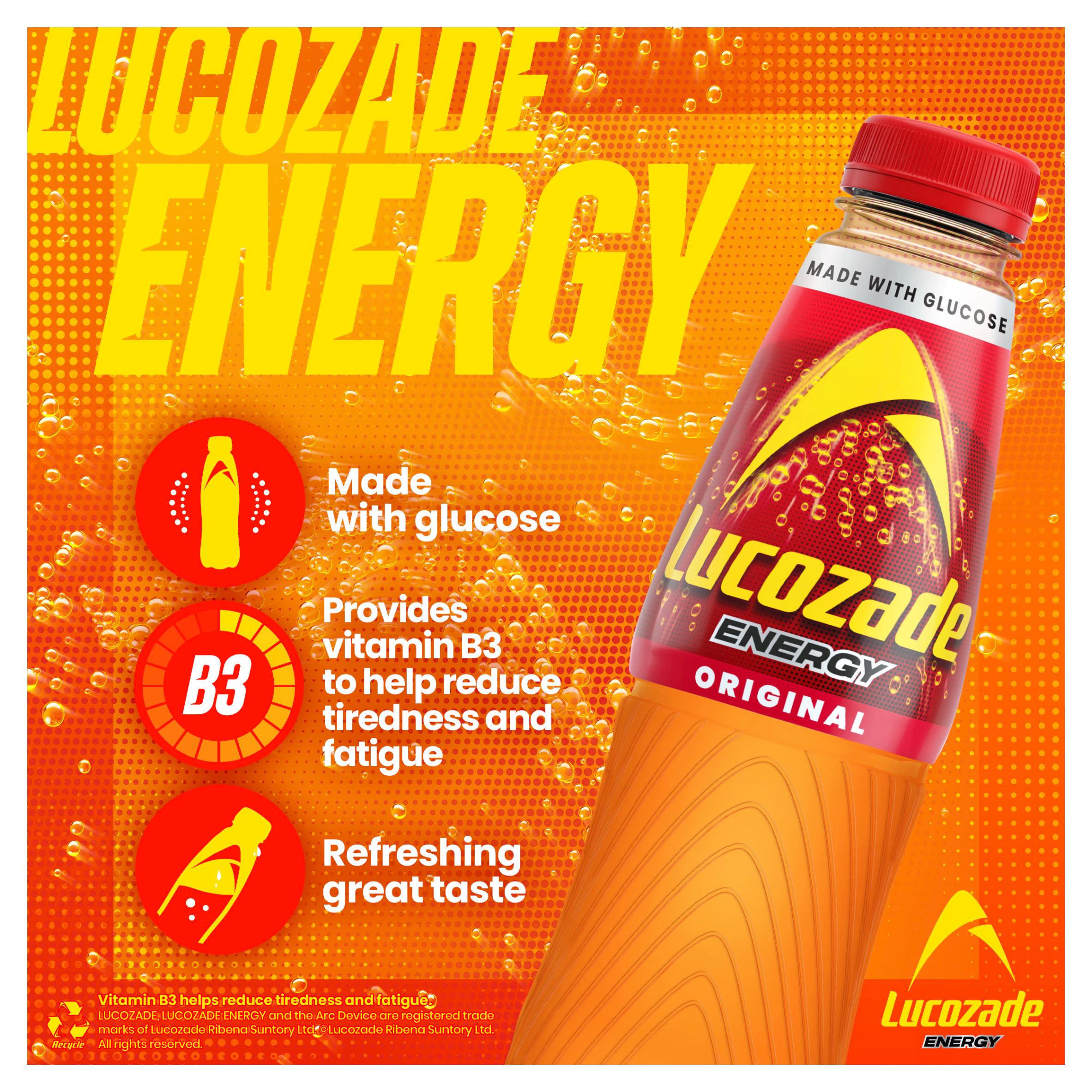 Lucozade Energy Original Multipack 8 x 380ml, UK version