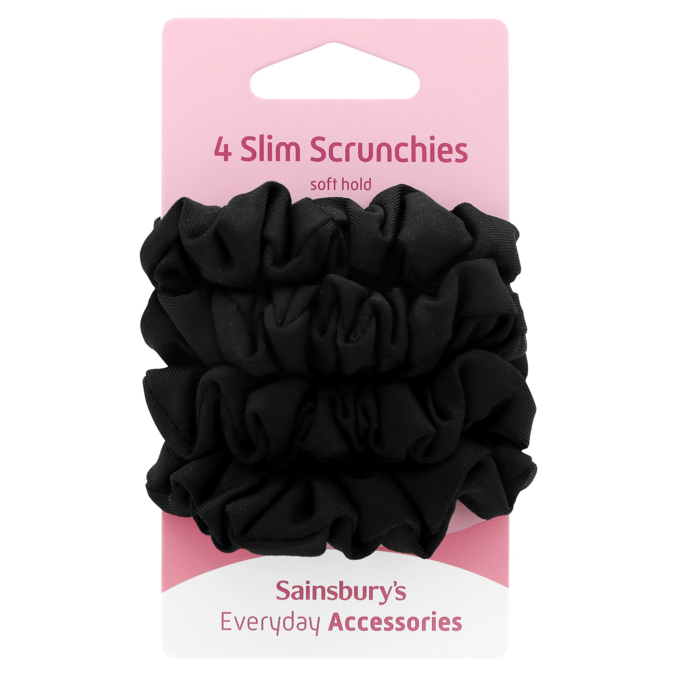 Sainsbury's soft slim scrunchies x4 - British product