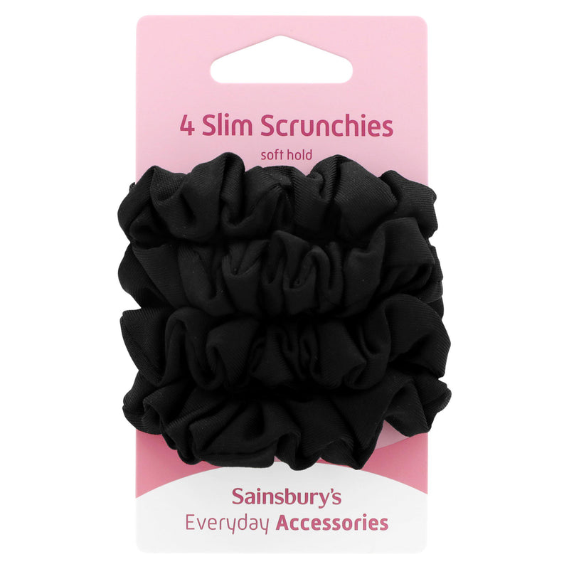 Sainsbury's soft slim scrunchies x4 - British product