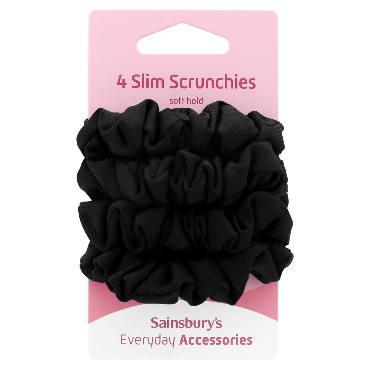 Sainsbury's soft slim scrunchies x4 - British product