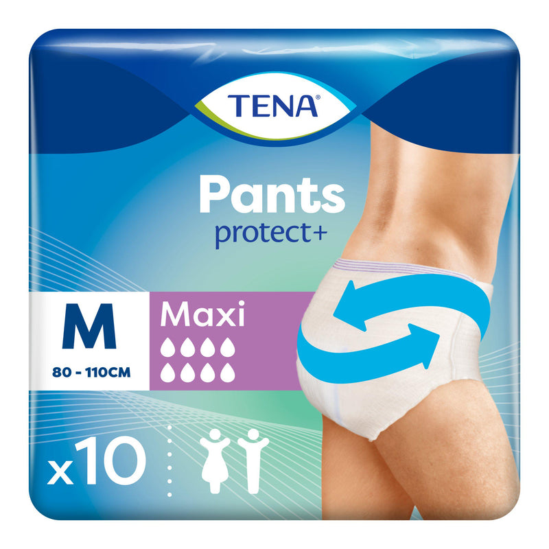 TENA incontinence pants Maxi medium pack x10 (British brand)