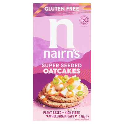 Sainsburys Nairn's Gluten Free Super Seeded Oatcakes 180g- Buy online at McGrocer
