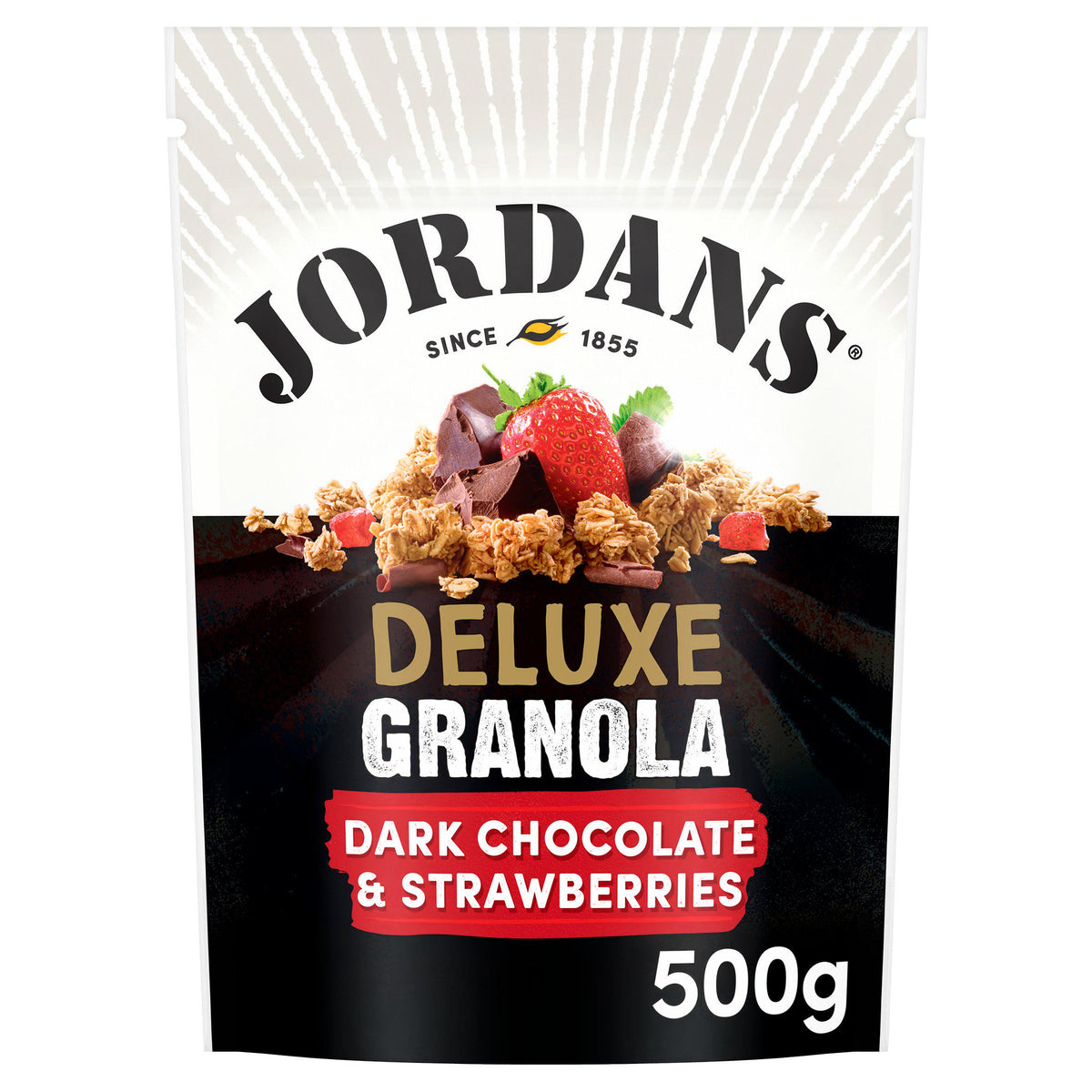 Jordans Deluxe Granola Dark Chocolate & Strawberries 500g
