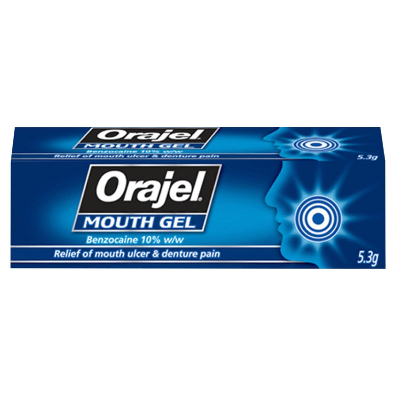 Orajel Mouth Gel 5.3g oral ulcer relief, imported from the UK