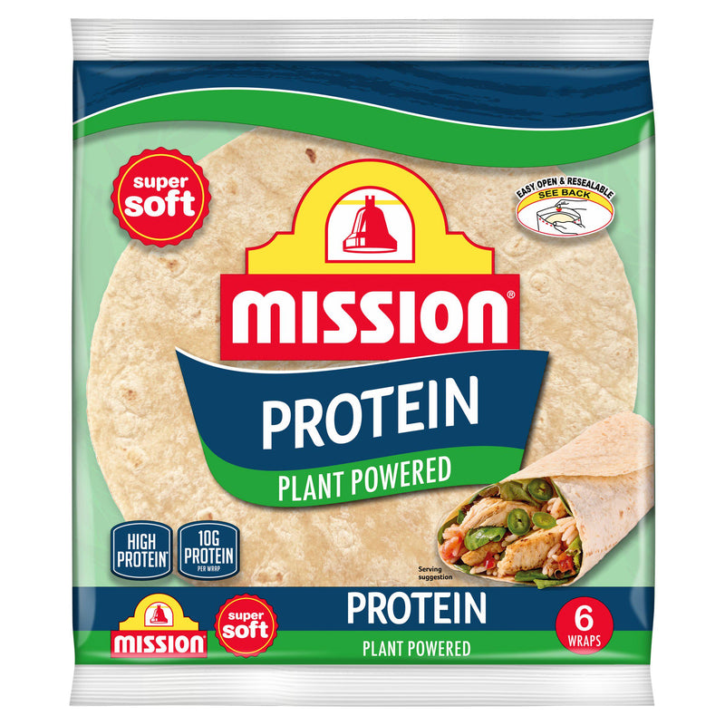 Mission Protein Wraps 367g, imported from the UK