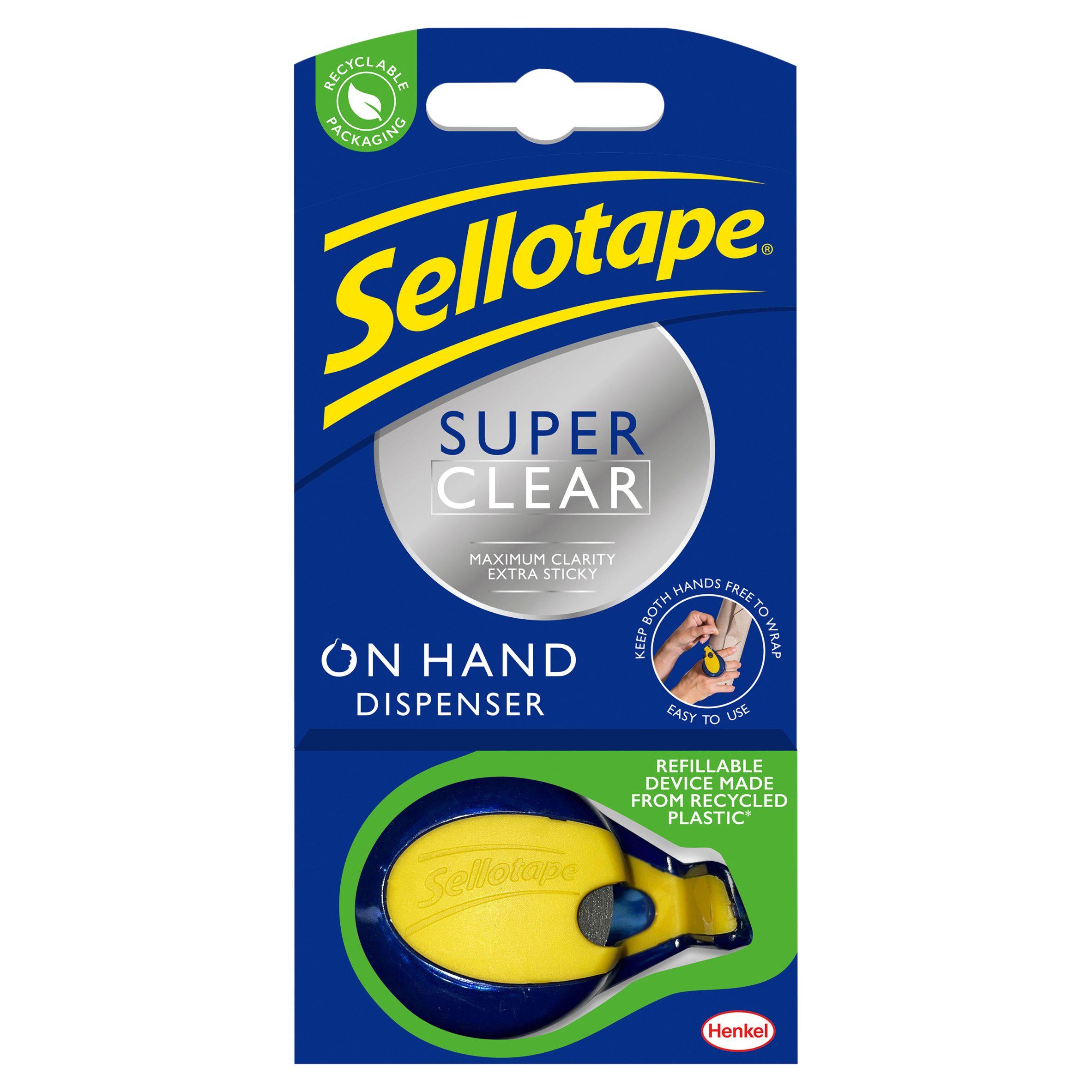 Sellotape hand tape dispenser 18mm x 15m (British brand)