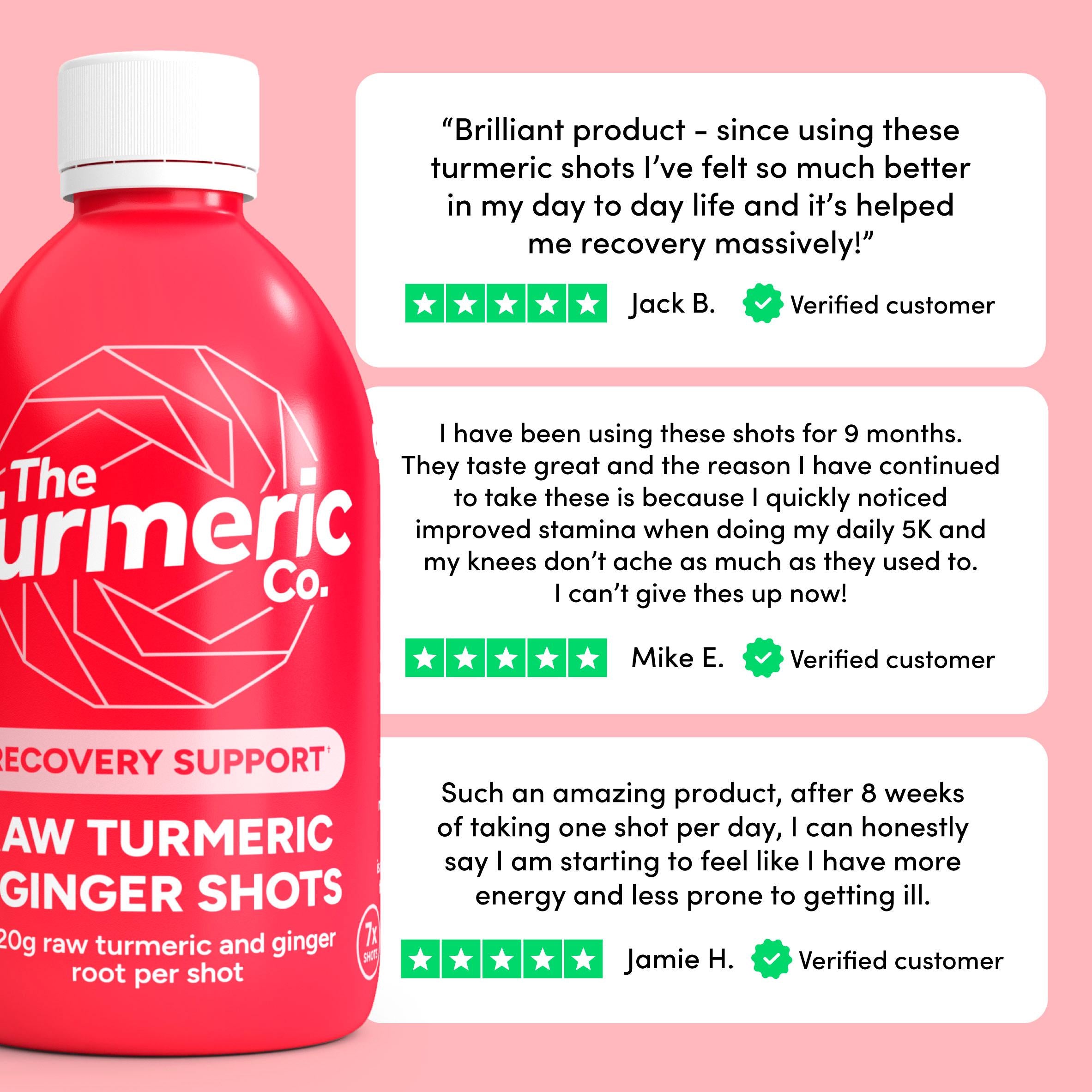 Turmeric Co raw turmeric ginger shot 420ml - British product