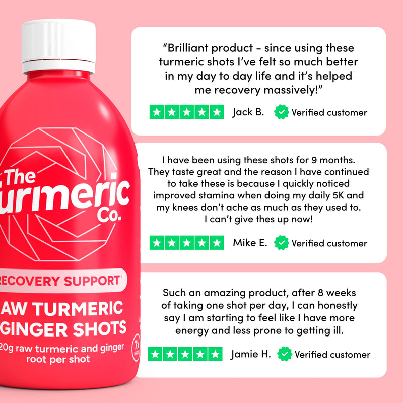 Turmeric Co raw turmeric ginger shot 420ml - British product