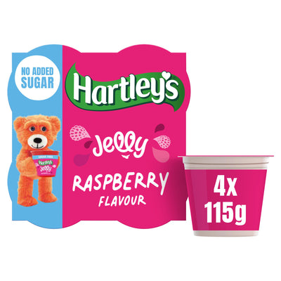 Sainsburys Hartley's No Added Sugar Raspberry Flavour Jelly 4x115g- Buy online at McGrocer