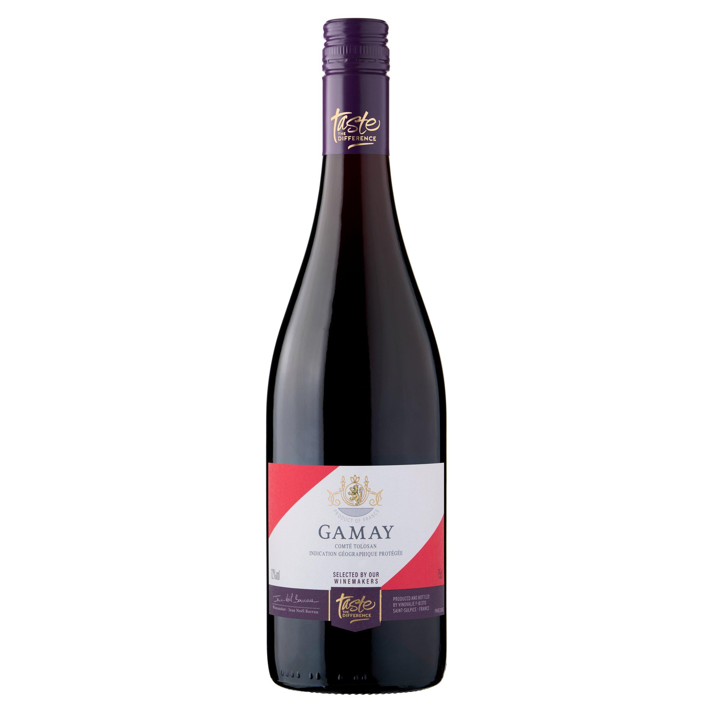 Sainsbury's Taste the Difference Gamay red wine 75cl, UK version