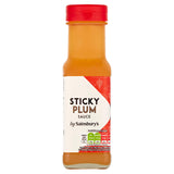 Sainsbury's sticky plum sauce 150ml glass bottle (British brand)