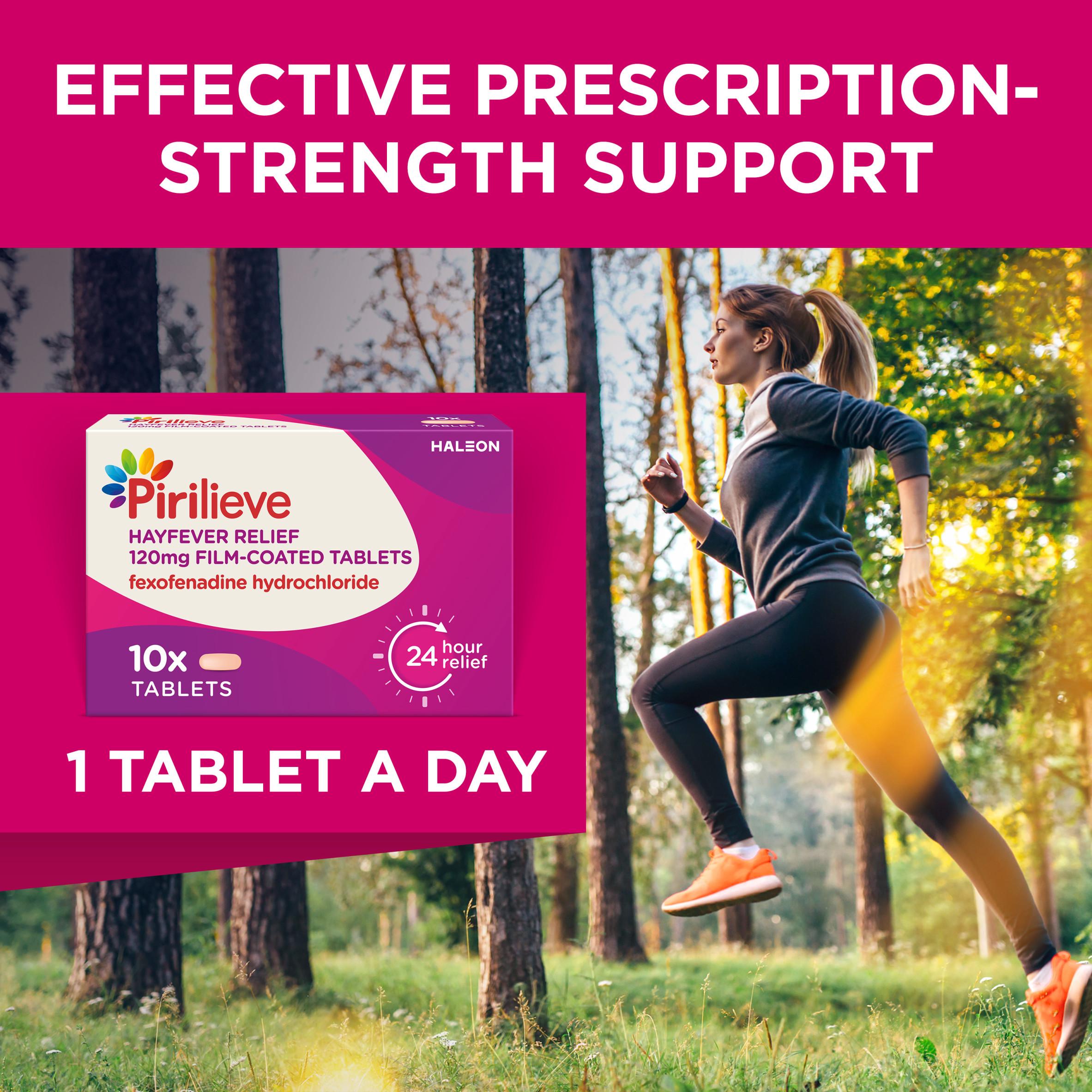 Pirilieve hayfever relief tablets 120mg x10 - British product