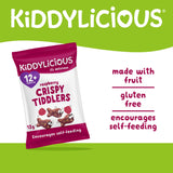 Kiddylicious Crispy Tiddlers baby snack raspberry 12g (British brand)