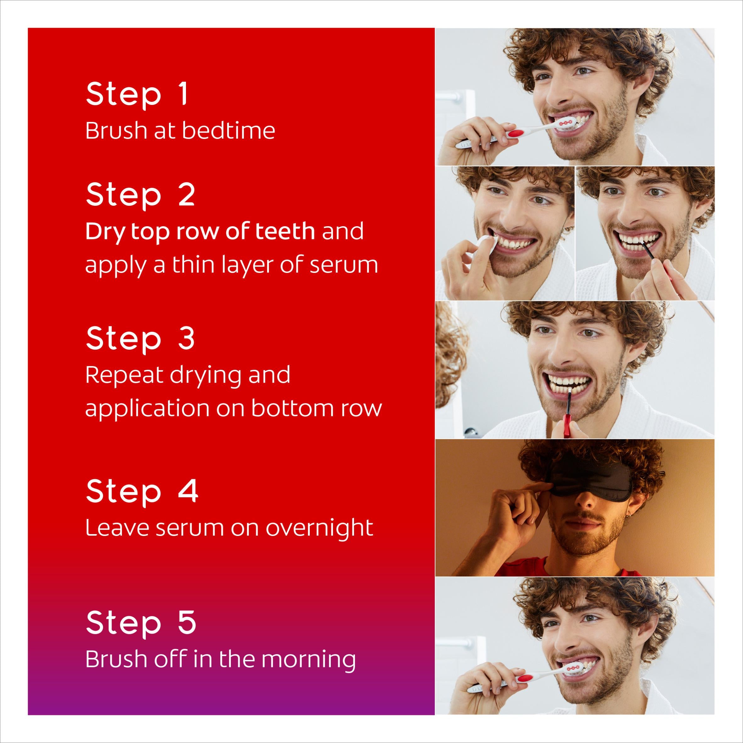 Colgate Max White overnight teeth whitening serum 2.5ml - British product