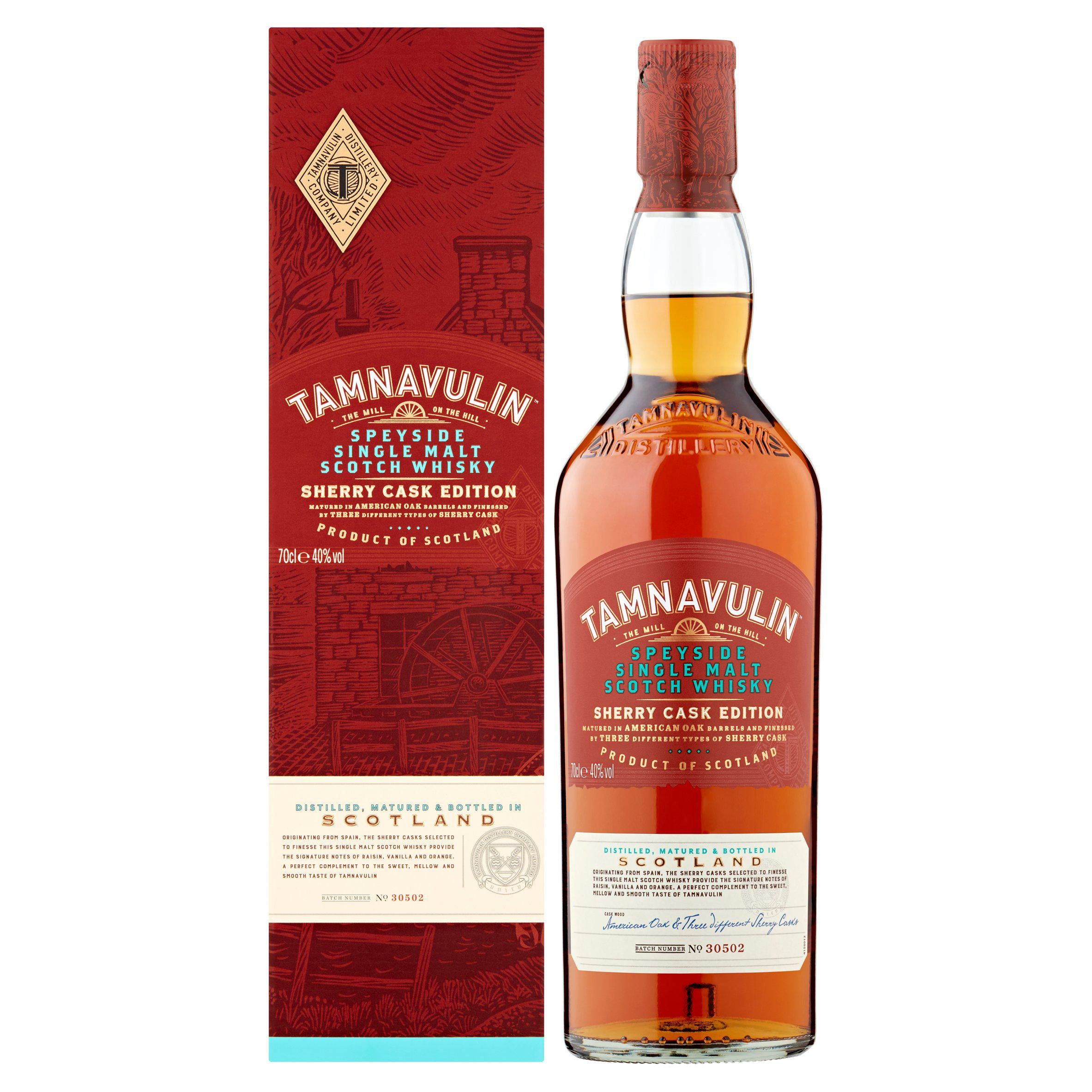 Tamnavulin Single Malt Whisky Sherry Cask 70cl (British brand)