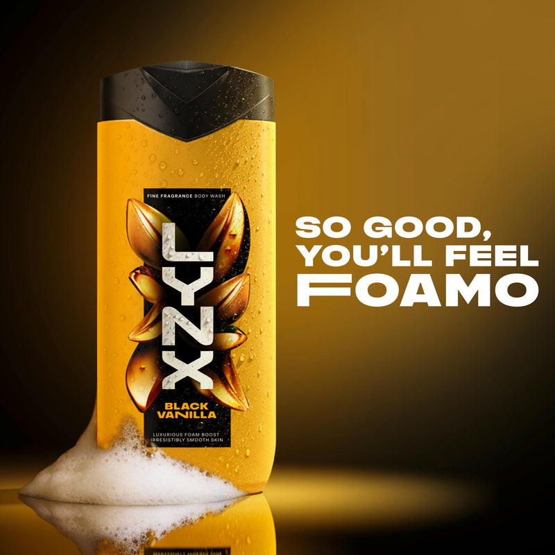 Lynx Black Vanilla shower gel body wash 400ml, UK version