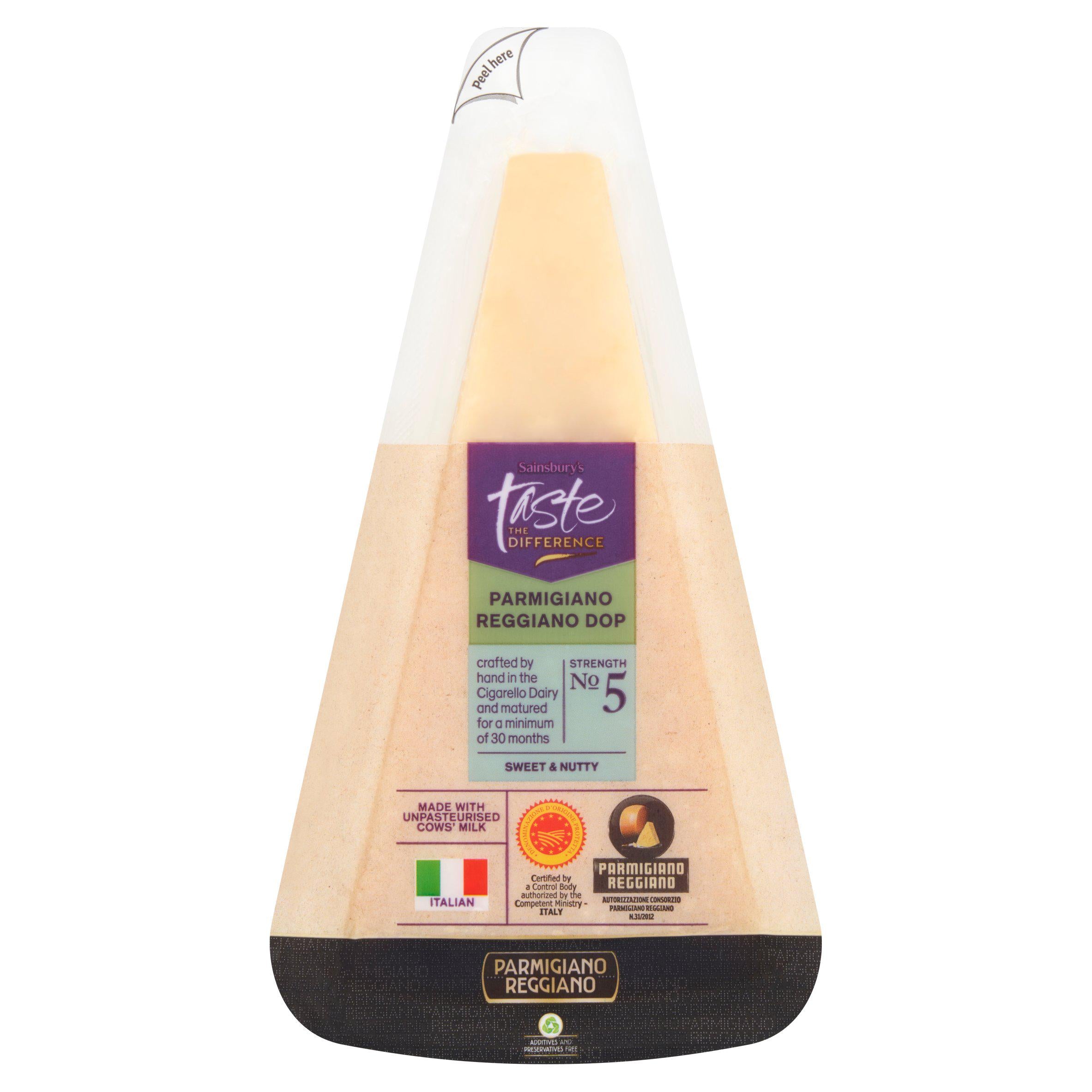 Sainsbury's Parmigiano Reggiano cheese 200g (British brand)