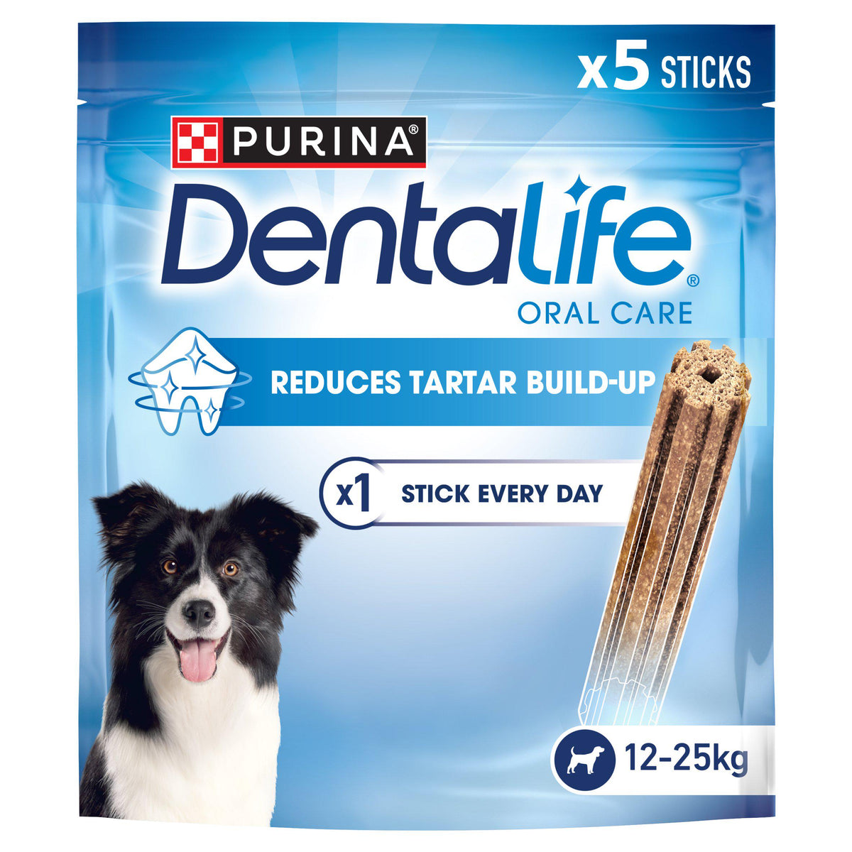 Dentalife chicken dog chews dental stick medium 5 pack (British brand)