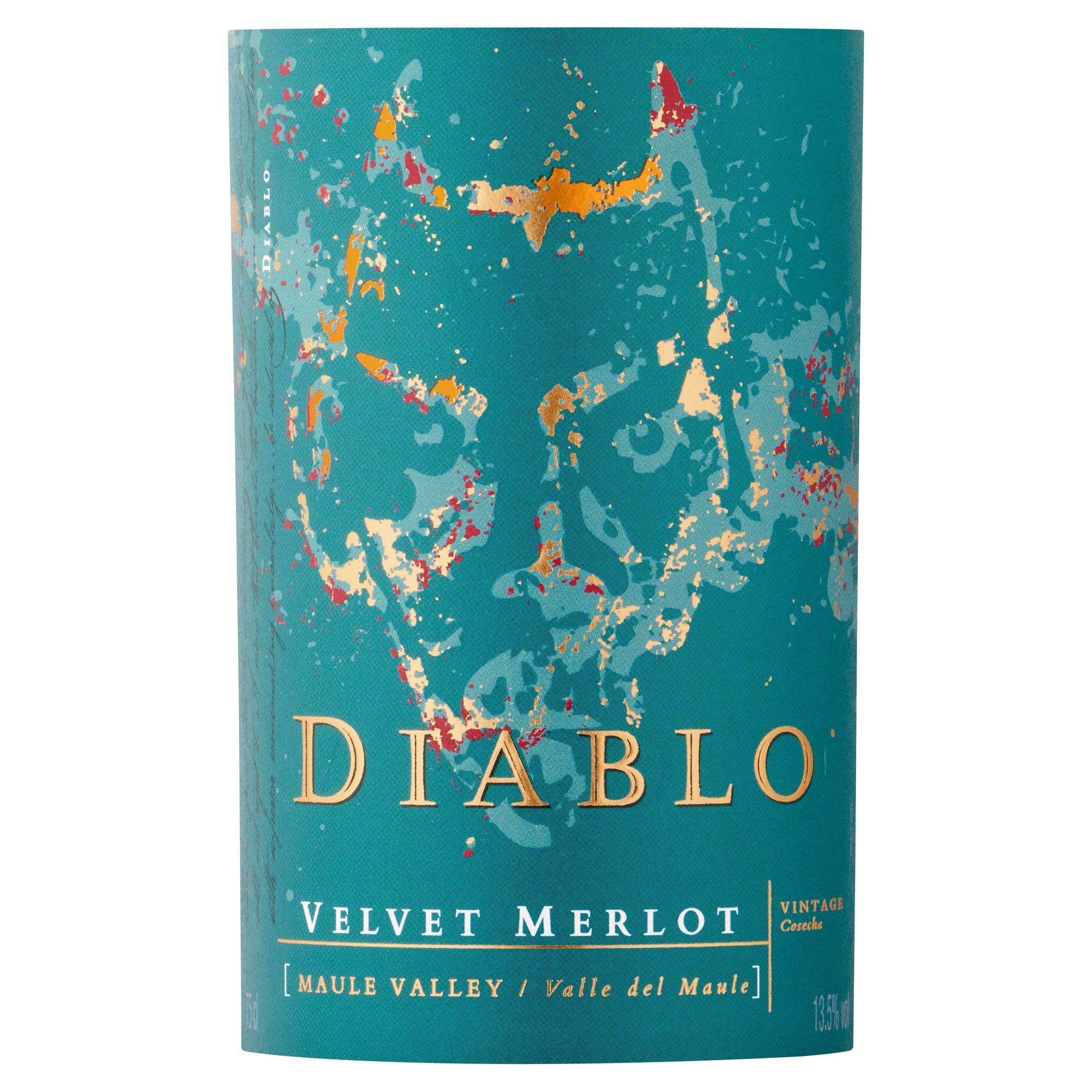 Diablo Velvet Merlot Red Wine 75cl - British product