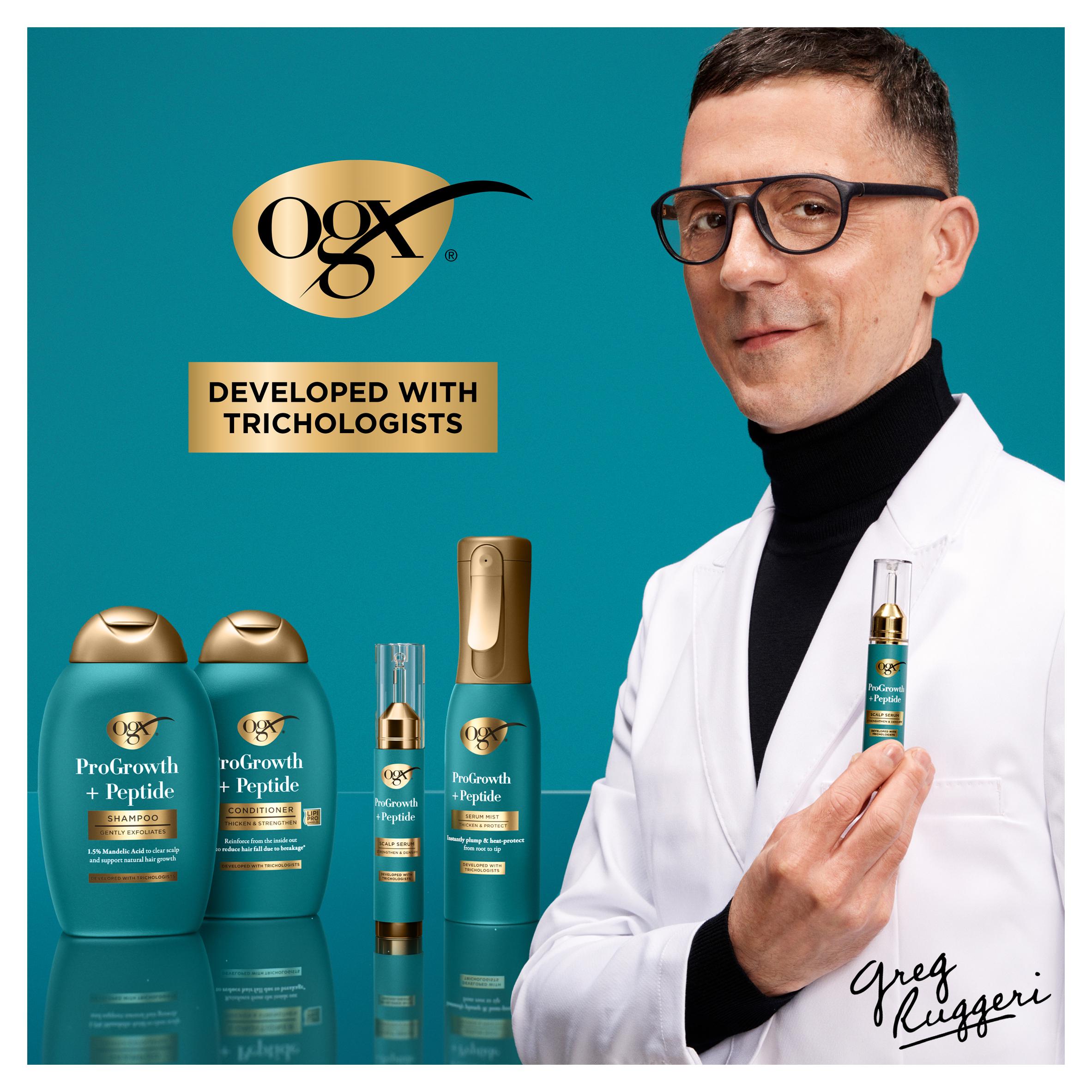 Ogx Progrowth Peptide Shampoo 385ml, imported from the UK