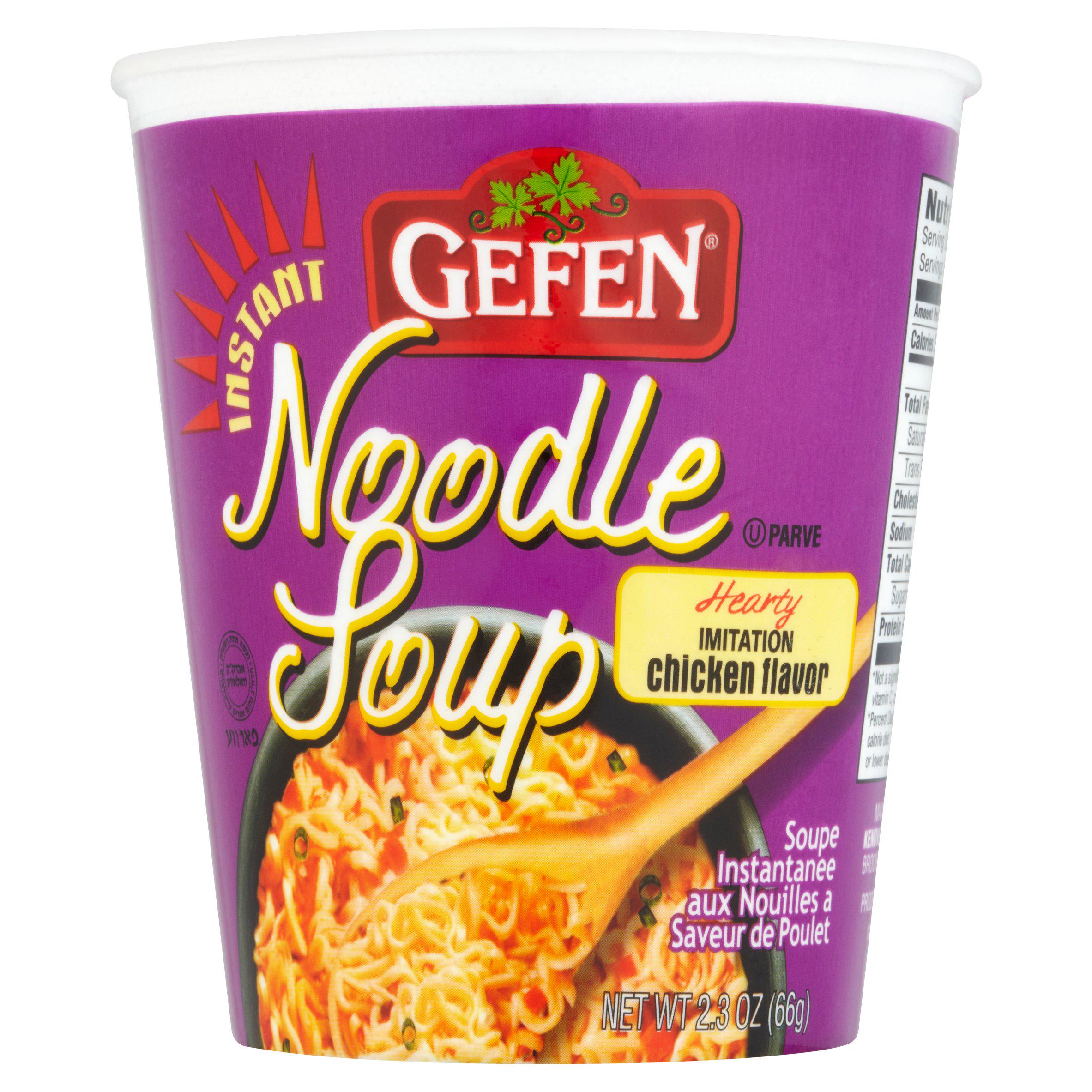 Gefen Instant Noodle Soup Hearty Chicken 66g (British brand)