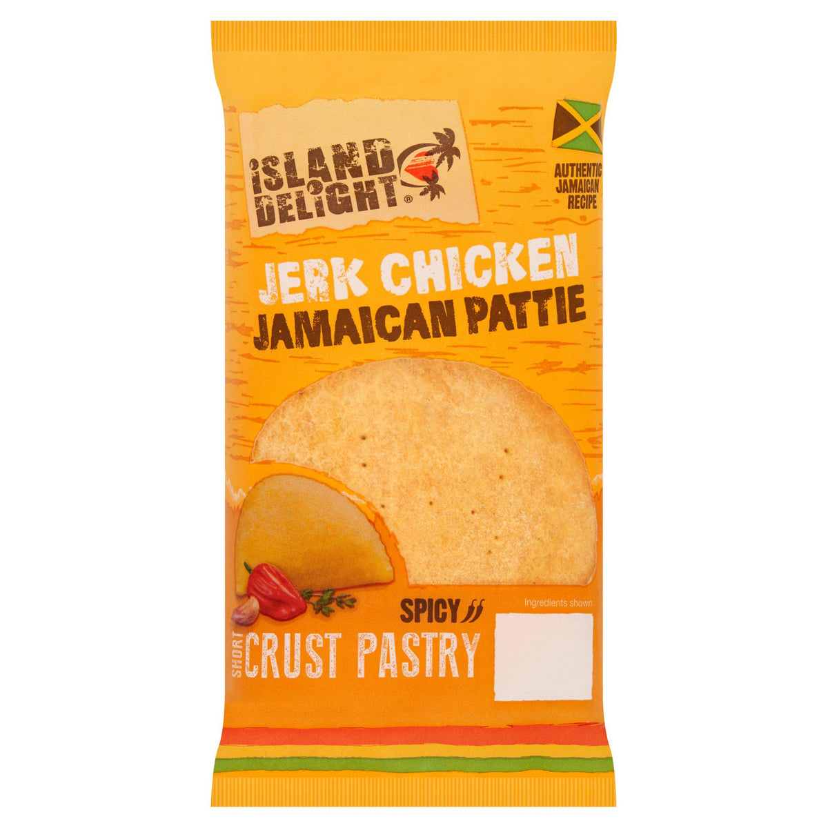 Island Delight Jerk Chicken Pattie 140g - British product