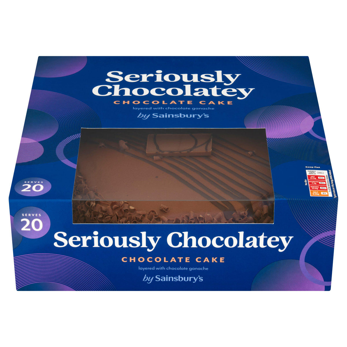 Sainsbury's large birthday cake 1.28kg (British brand)