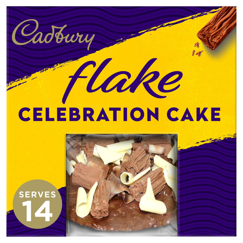 Cadbury Flake Celebration Chocolate Cake 960g, imported from the UK