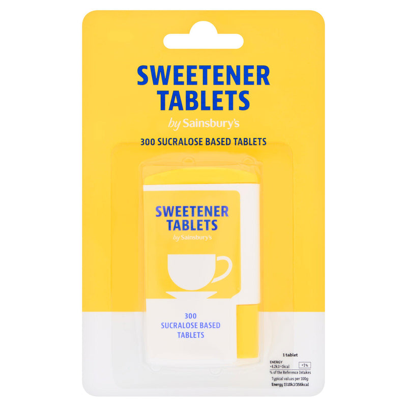 Sainsbury's sucralose sweetener tablets 300 tablets, UK version