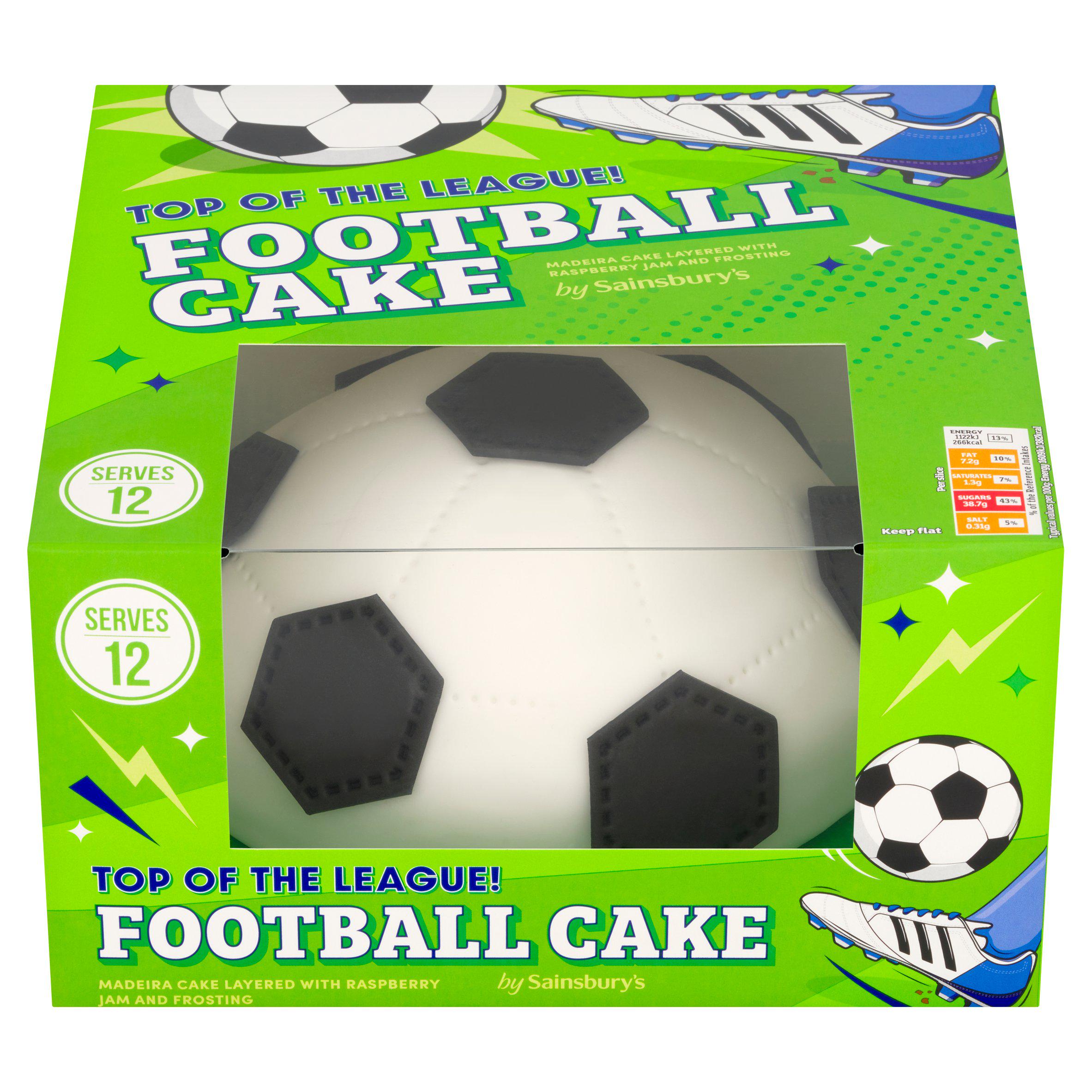 Sainsbury's Birthday Football Cake 837g, imported from the UK