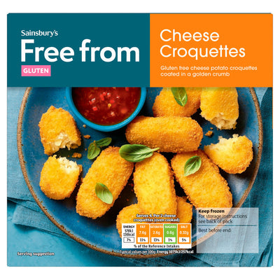 Sainsburys Sainsbury's Free From Cheese Croquettes 212g- Buy online at McGrocer