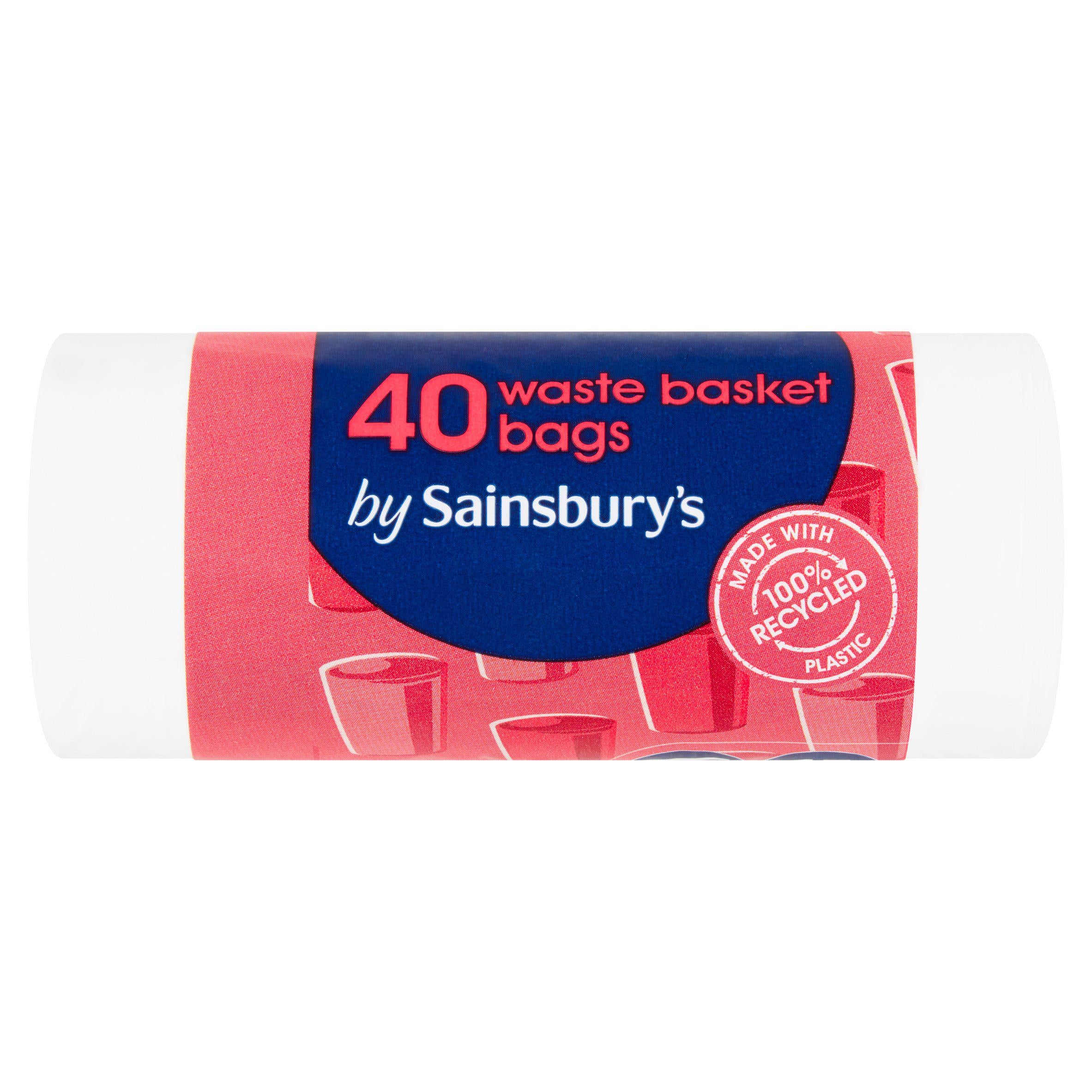 Sainsbury's waste basket bags 40 count 15L, imported from the UK