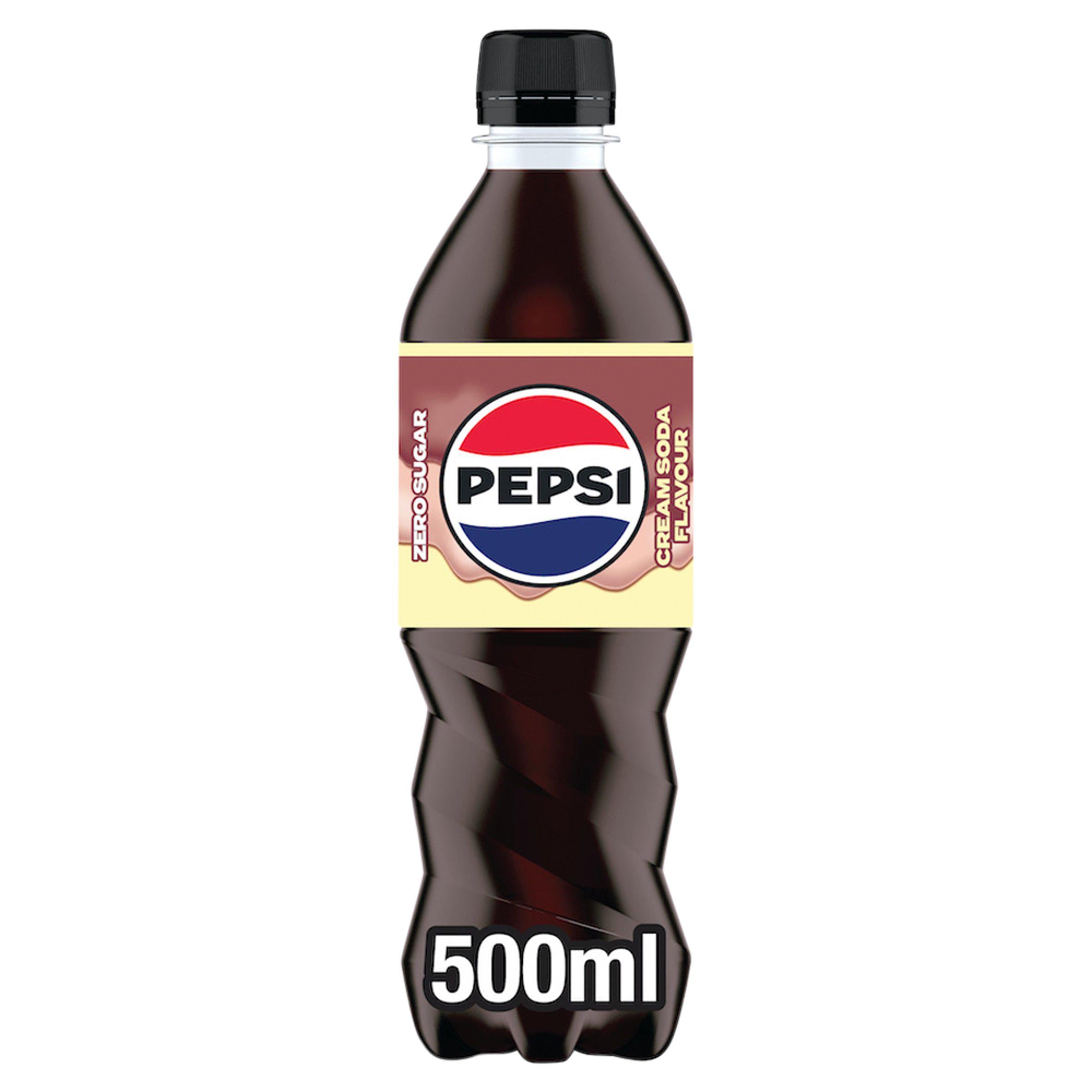 Pepsi Cream Soda zero sugar 500ml (British brand)