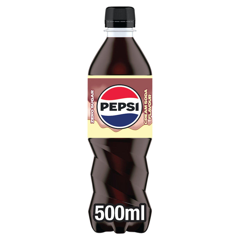 Pepsi Cream Soda zero sugar 500ml (British brand)