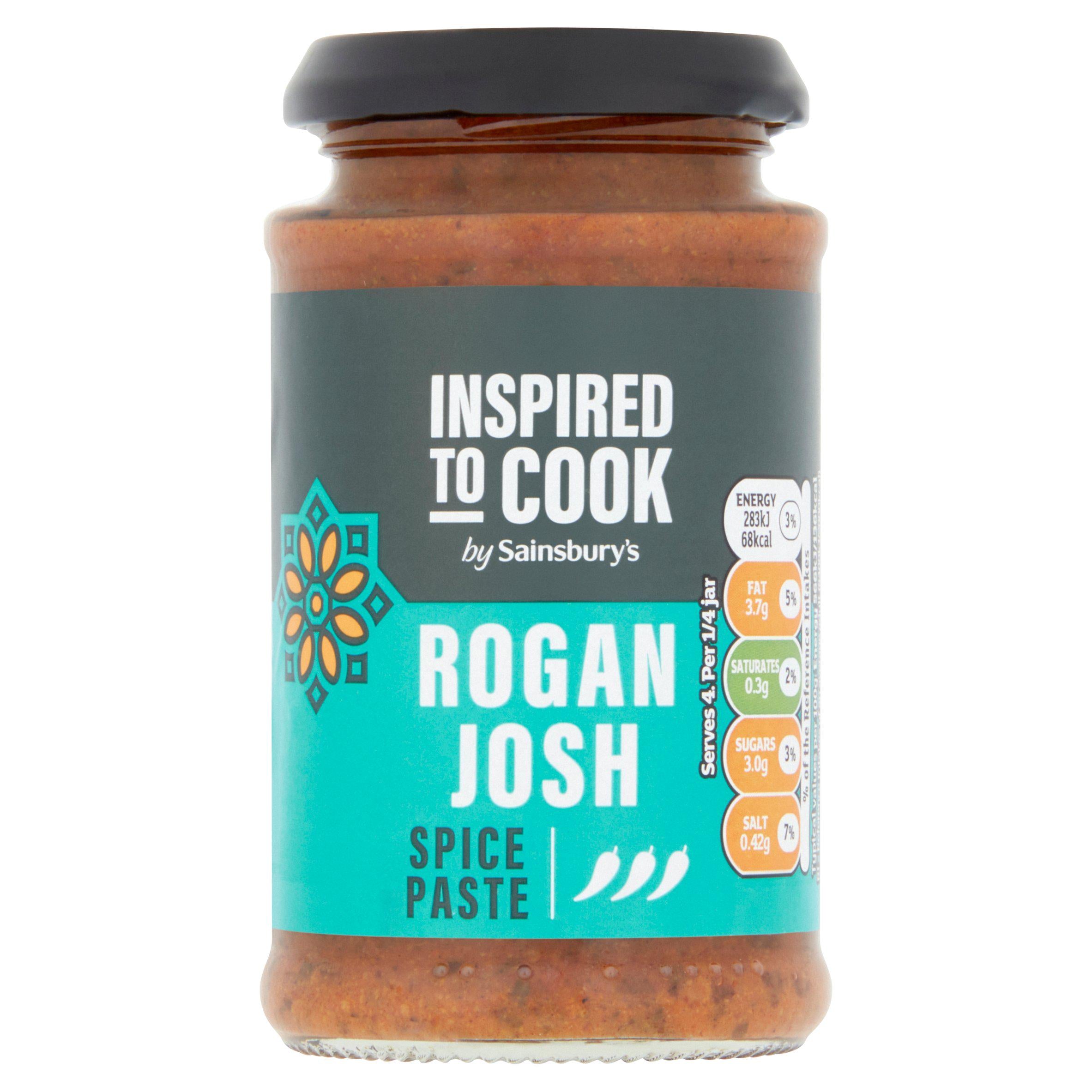 Sainsbury's Rogan Josh Curry Paste 200g, imported from the UK