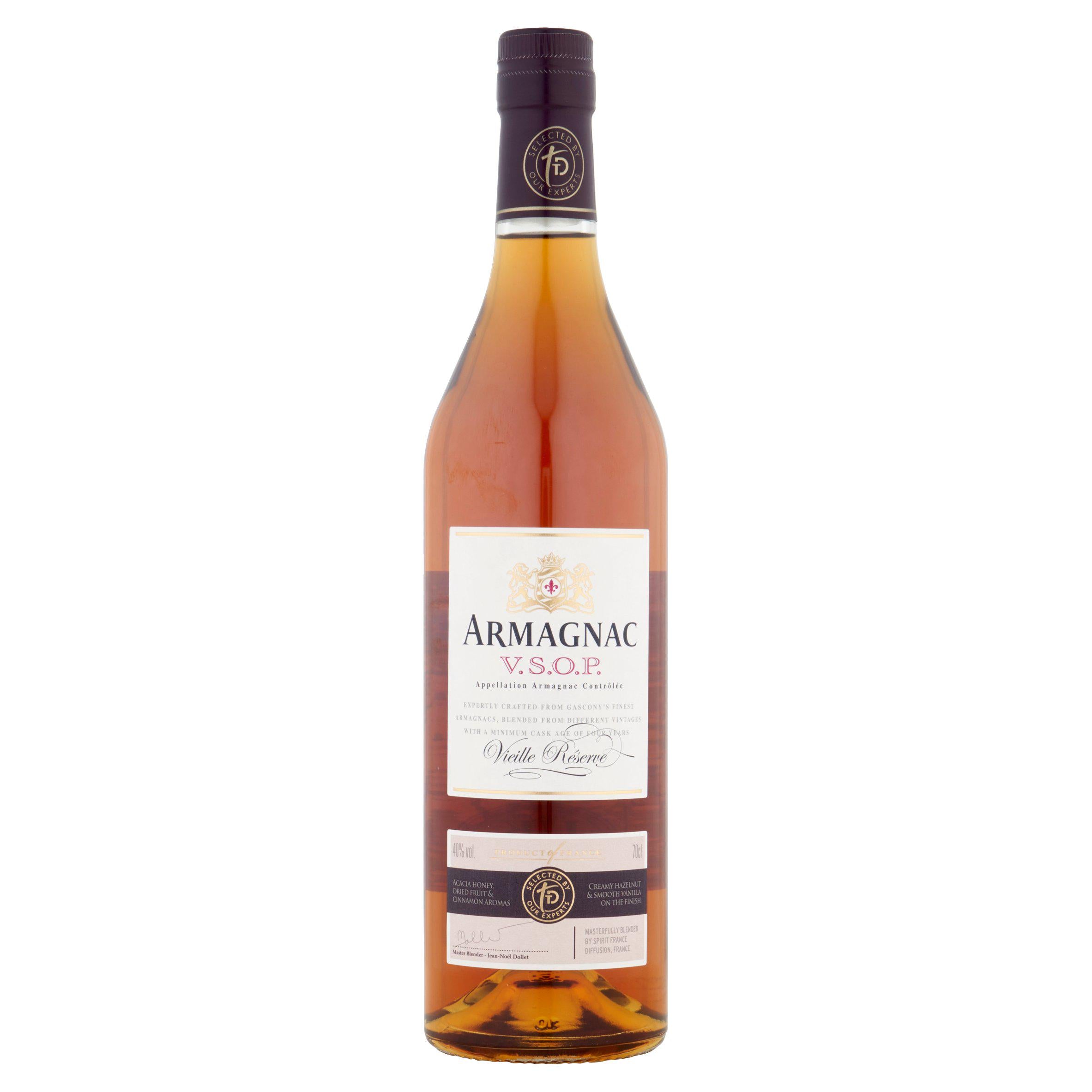 Armagnac VSOP Vieille Reserve 70cl, imported from the UK