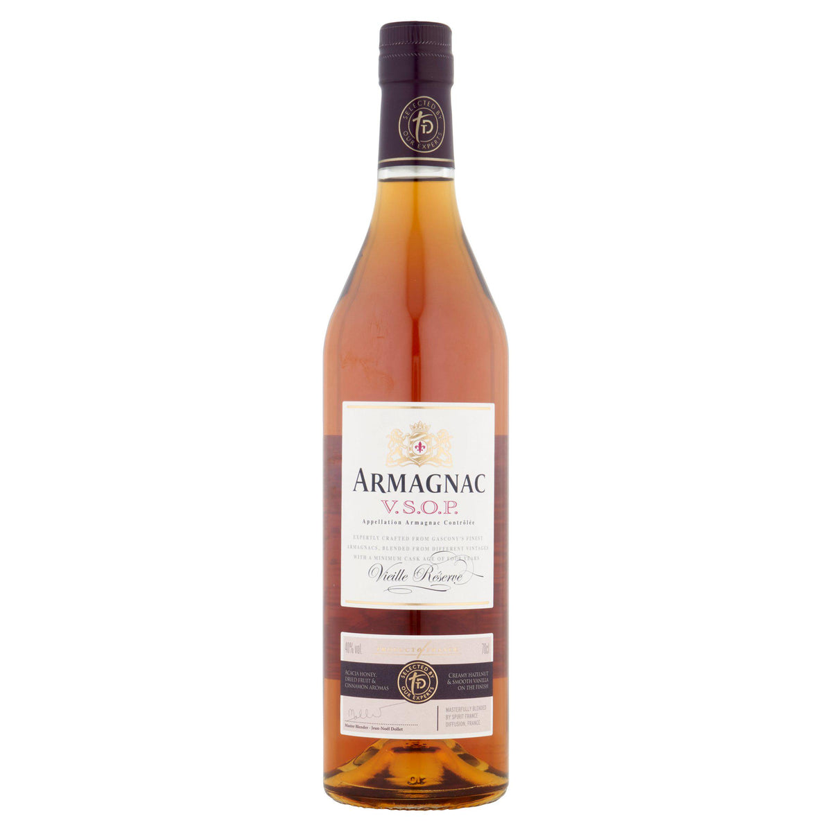 Armagnac VSOP Vieille Reserve 70cl, imported from the UK