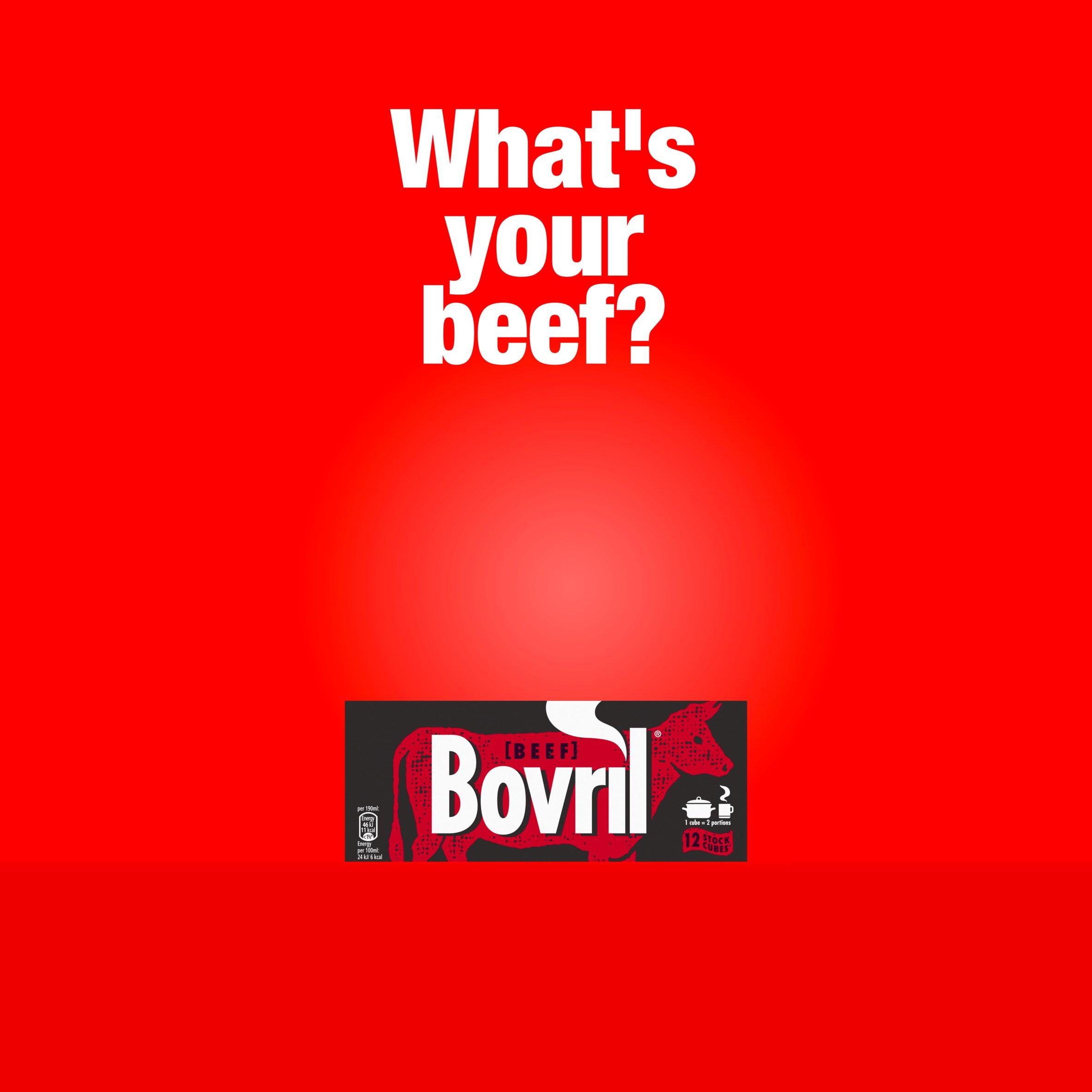 Bovril beef stock cubes 12 x 10g - British product
