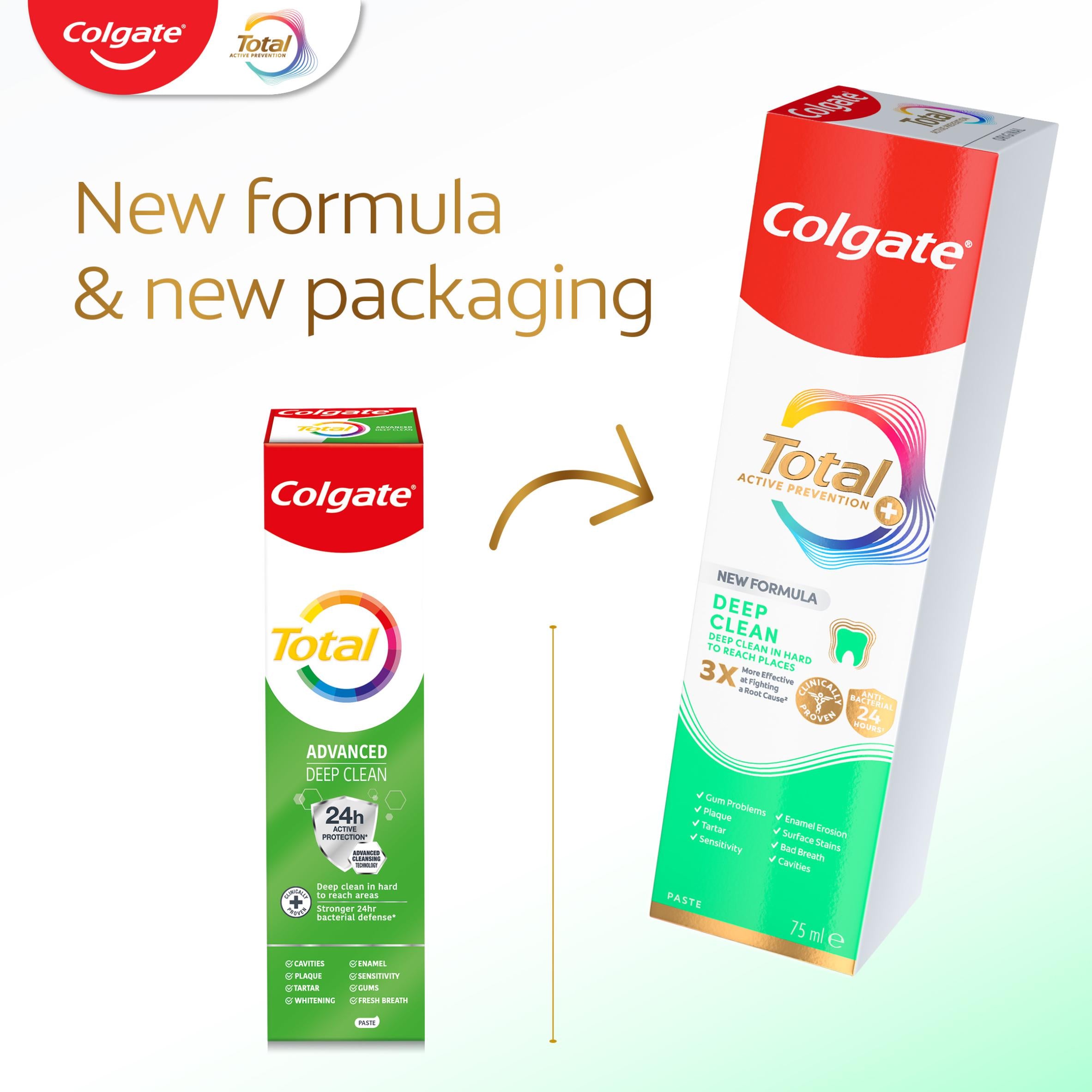 Colgate Total Active Prevention toothpaste 125ml, UK version