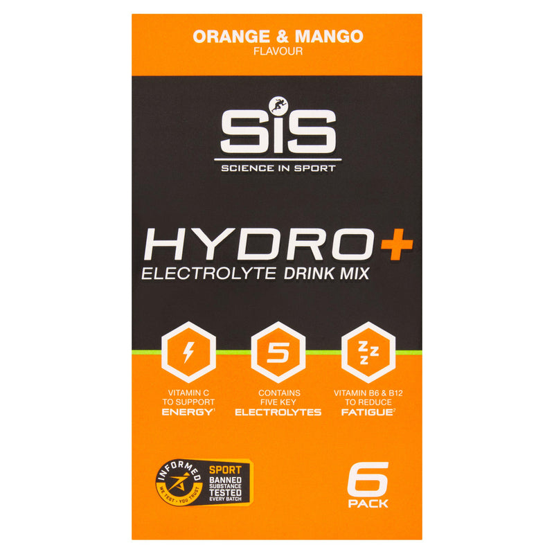 Science in Sport Orange & Mango electrolyte drink mix 6 x 4.3g, UK version