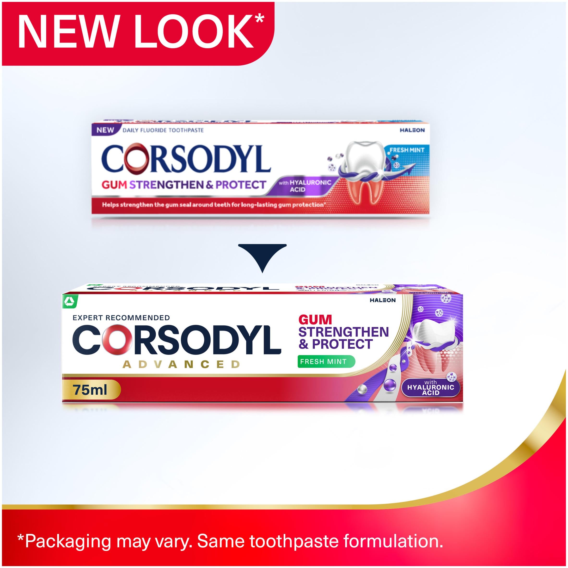 Corsodyl Gum Strengthen Protect Toothpaste Fresh Mint 75ml - British product